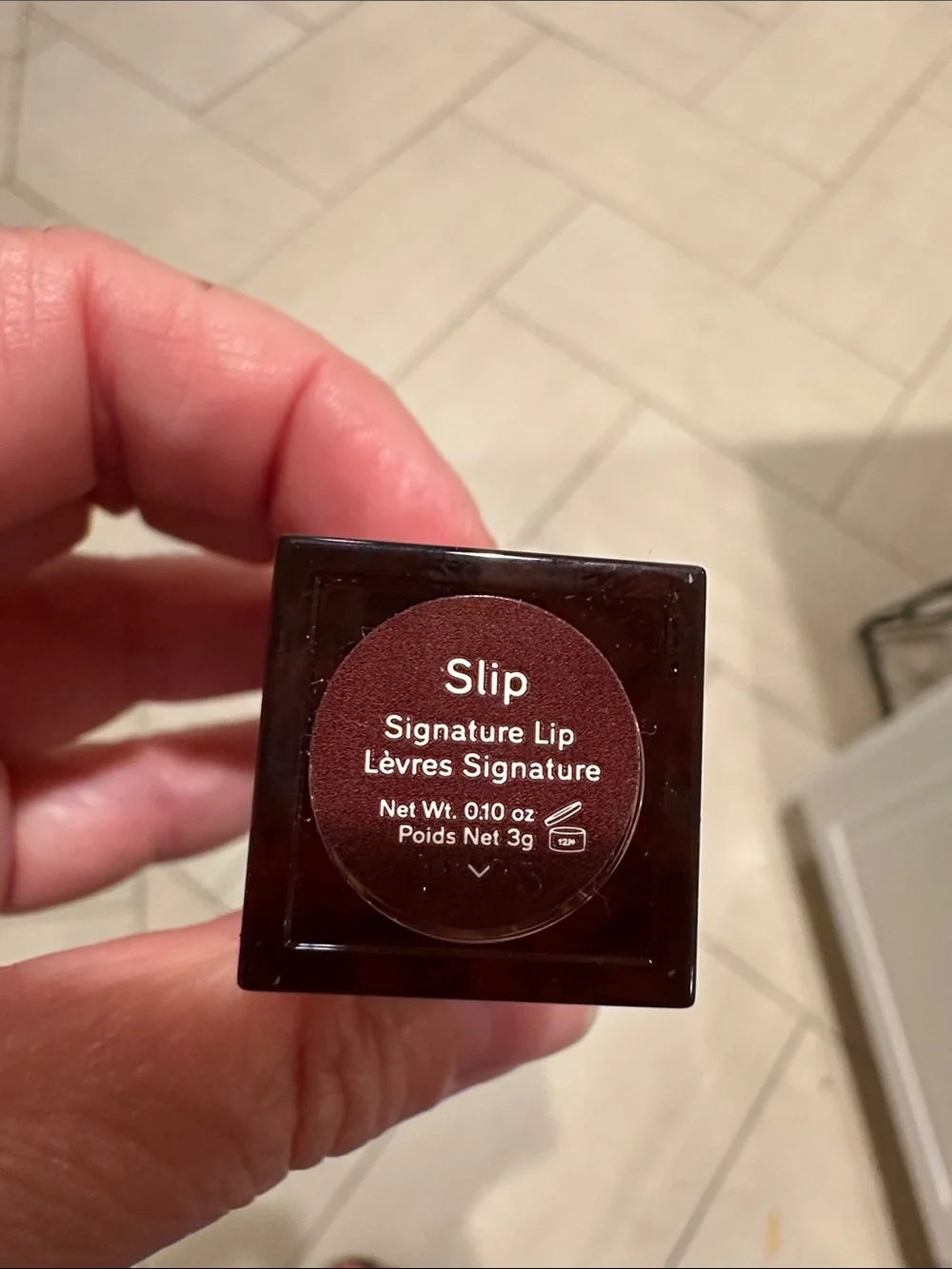 NIB Merit Signature Lip Lightweight Lipstick — Nude Brown in shade Slip